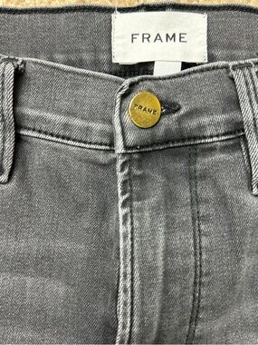 FRAME "Ali High Rise Cigarette" Jeans | Cheyenne Wash | 28 🩶✨